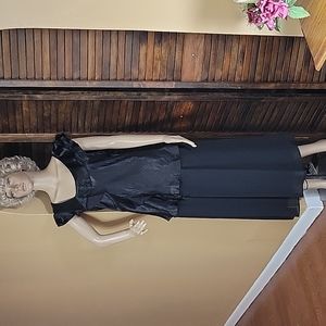 Women's Allison Taylor Size Large Black Polyester Blouse